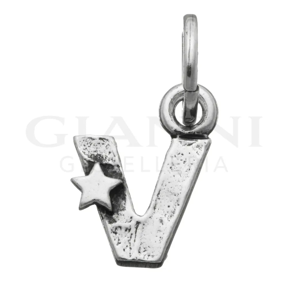 Charm Giovanni Raspini - ’V’ Con Stelle Charm
