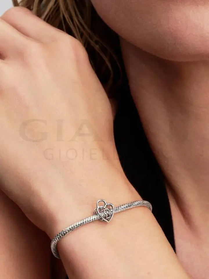 Charm Openwork Pandora - Lucchetto Cuore Charm
