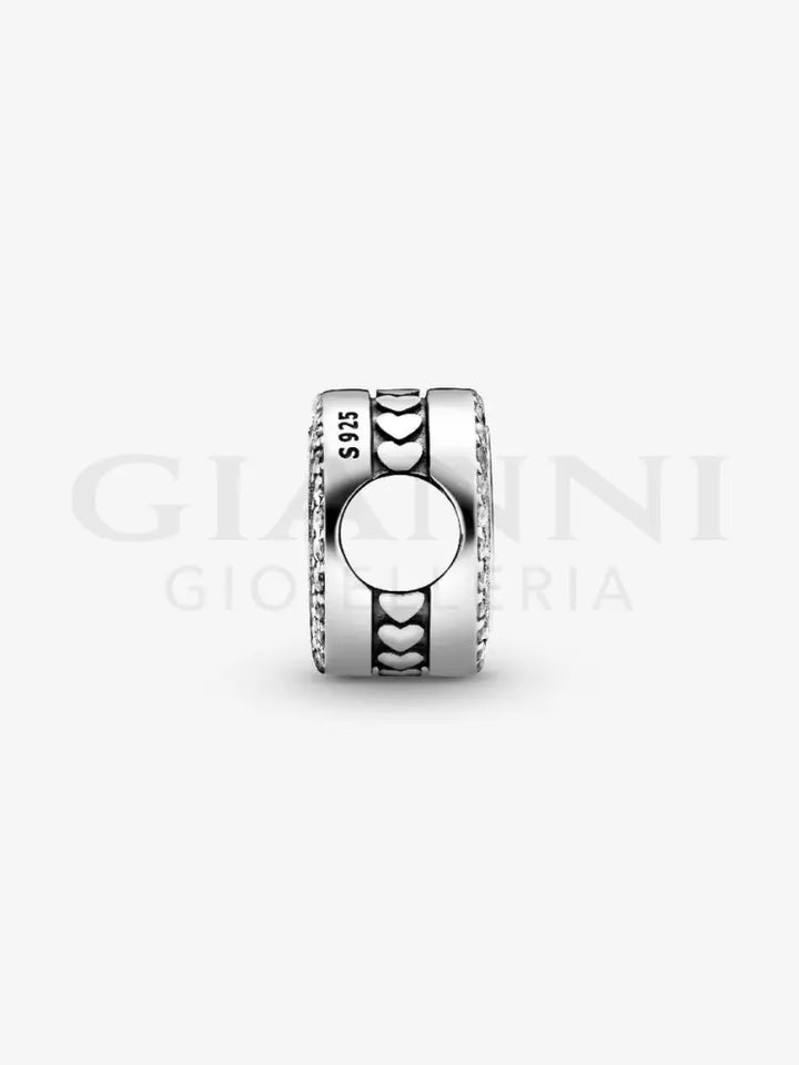 Charm Pandora - Bottone Scintillante da incidere Charm