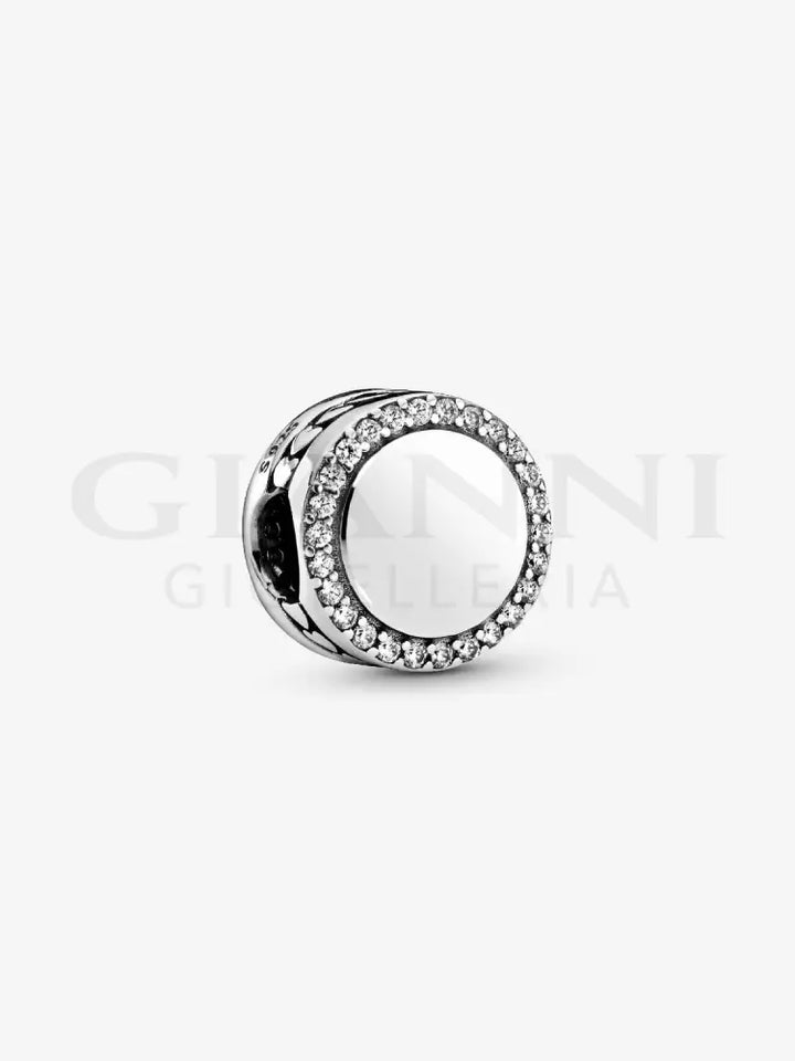 Charm Pandora - Bottone Scintillante da incidere Charm