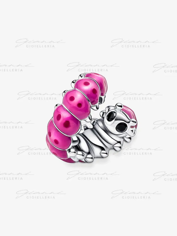 Charm Pandora - Bruco Rosa Charm