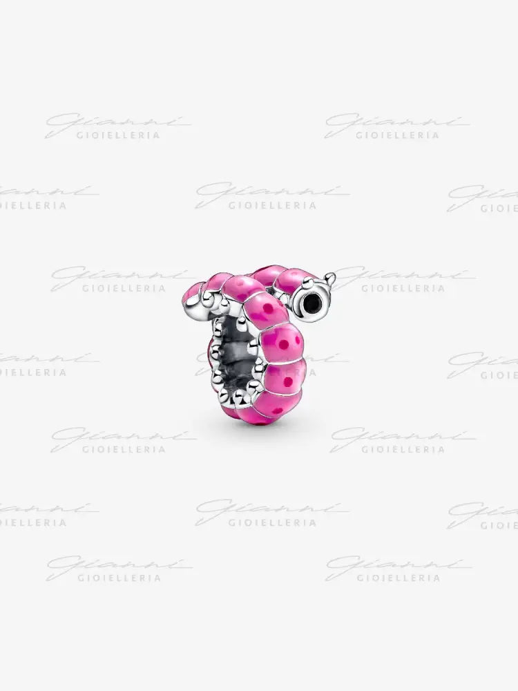 Charm Pandora - Bruco Rosa Charm