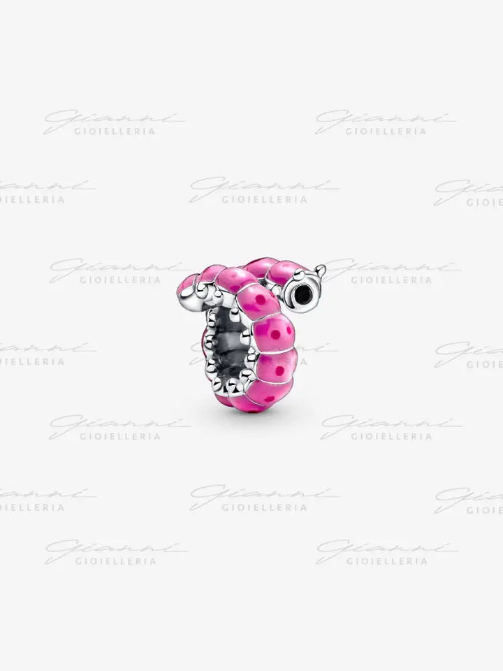 Charm Pandora - Bruco Rosa Charm