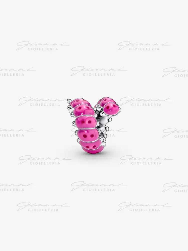 Charm Pandora - Bruco Rosa Charm