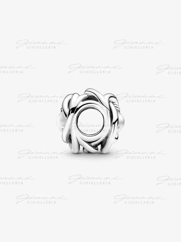 Charm Pandora - Cerchio Eterno Bianco Aprile Charm