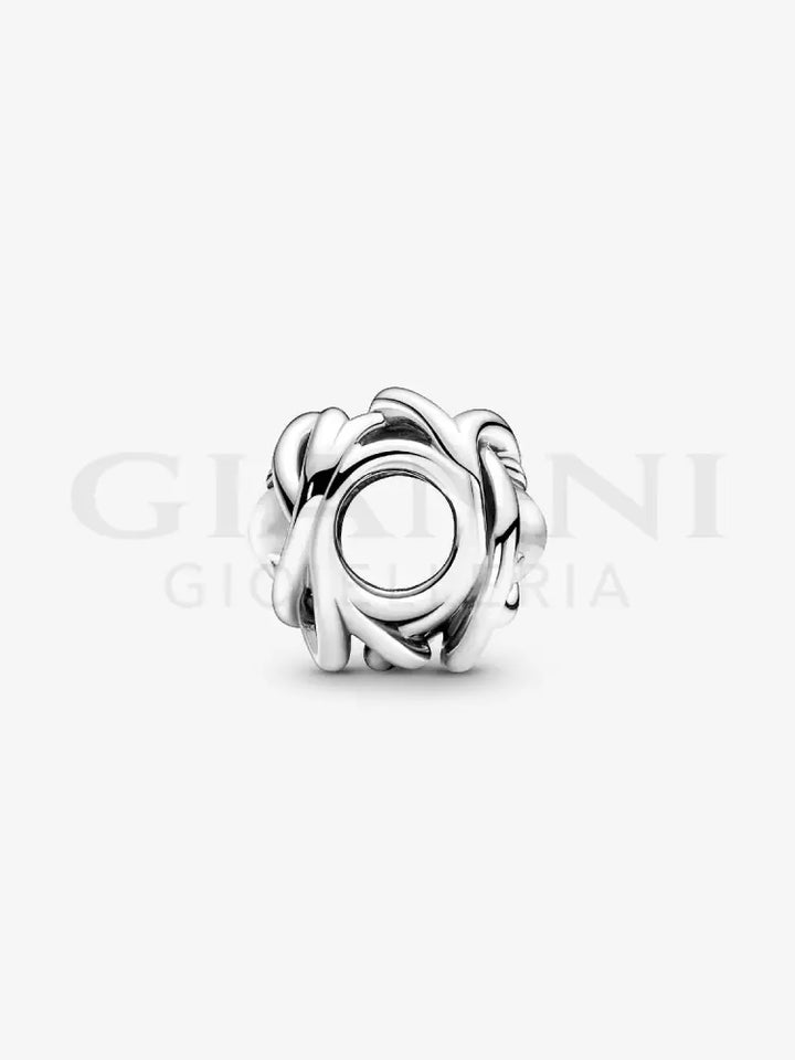 Charm Pandora - Cerchio Eterno Bianco Aprile Charm