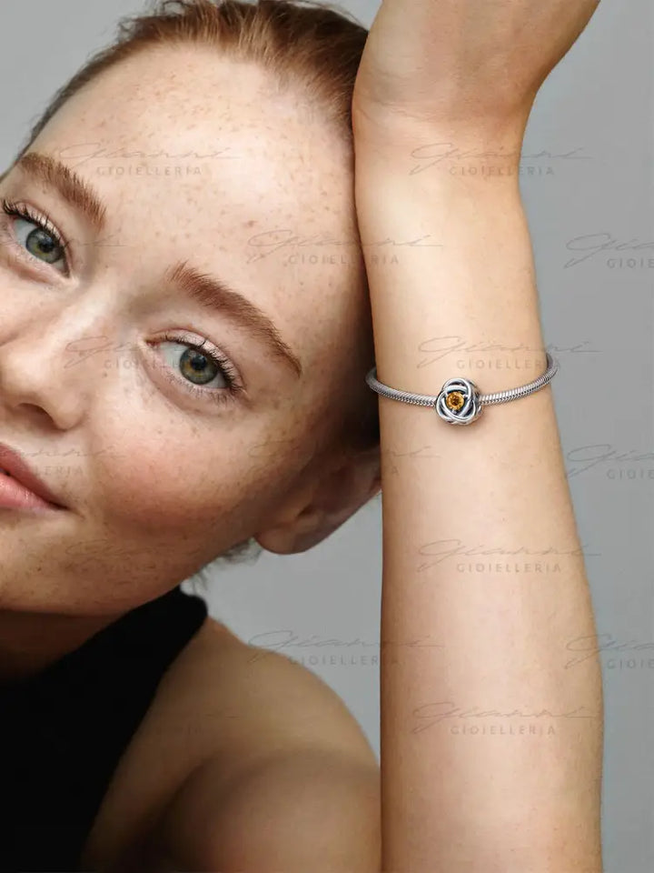 Charm Pandora - Cerchio Eterno Miele Novembre Charm