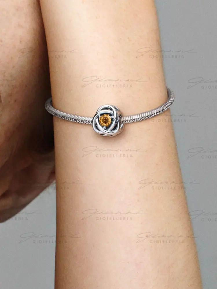 Charm Pandora - Cerchio Eterno Miele Novembre Charm