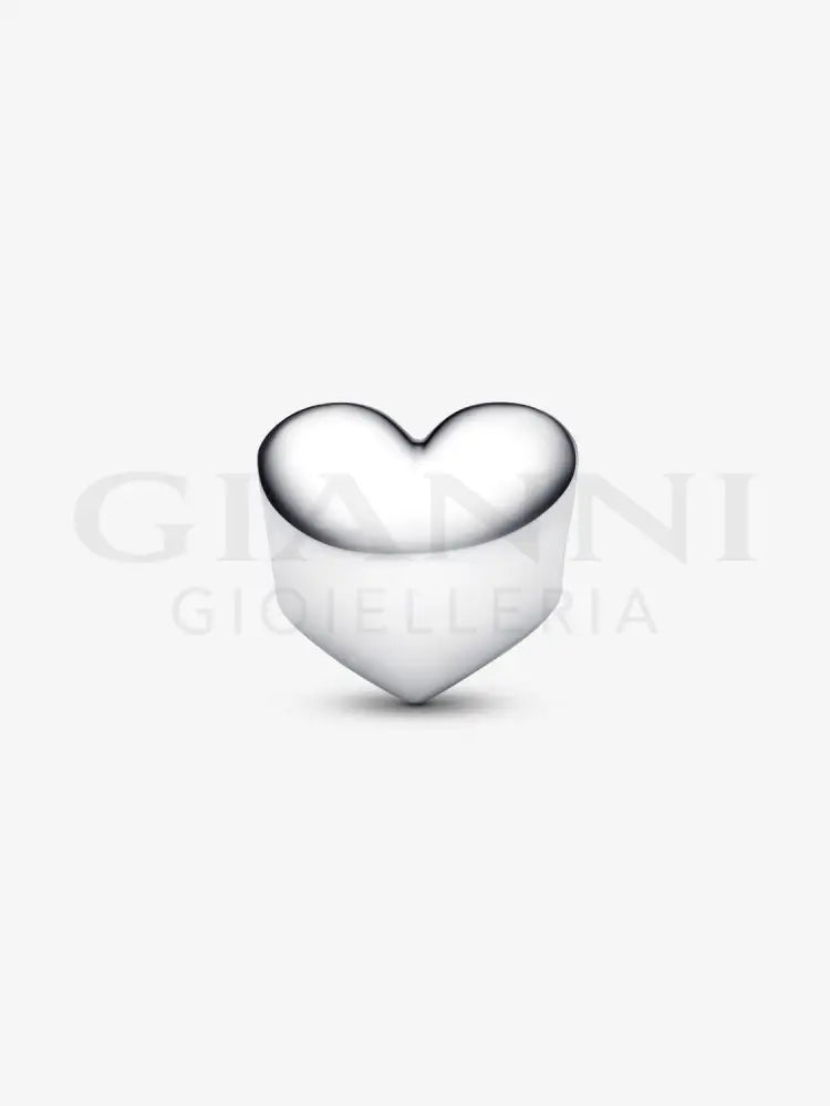 Charm Pandora - Cuore con Pietra Verde Agosto da incidere Charm