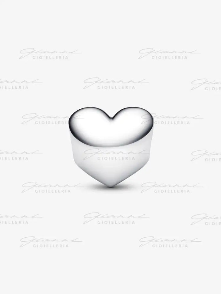 Charm Pandora - Cuore con Pietra Verde Agosto da incidere Charm