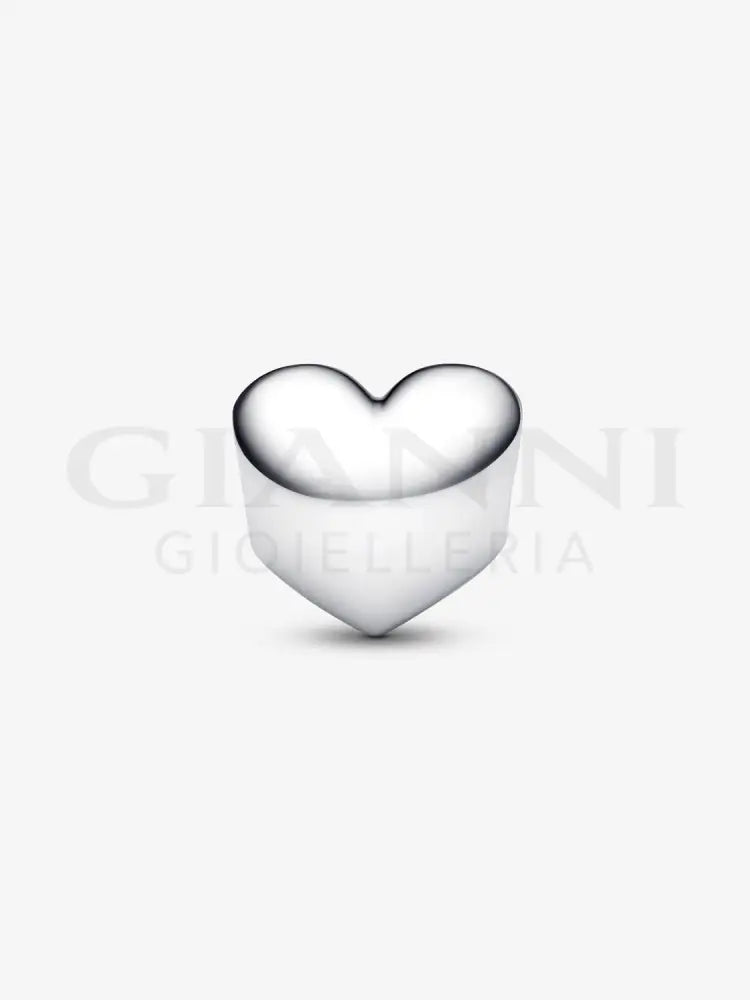 Charm Pandora - Cuore con Pietra Verde Maggio da incidere Charm