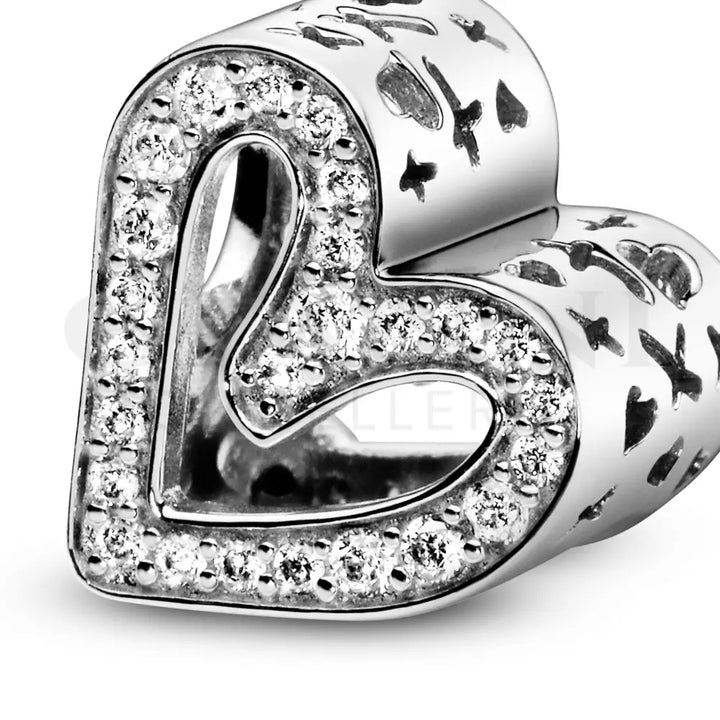 Charm Pandora - Cuore Disegnato Scintillante Charm