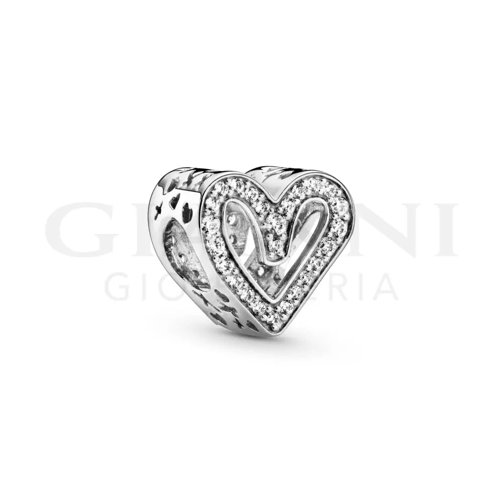 Charm Pandora - Cuore Disegnato Scintillante Charm