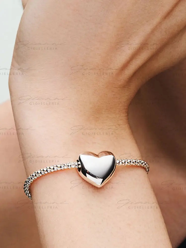 Charm Pandora - Cuore Grande Be Love da incidere Charm