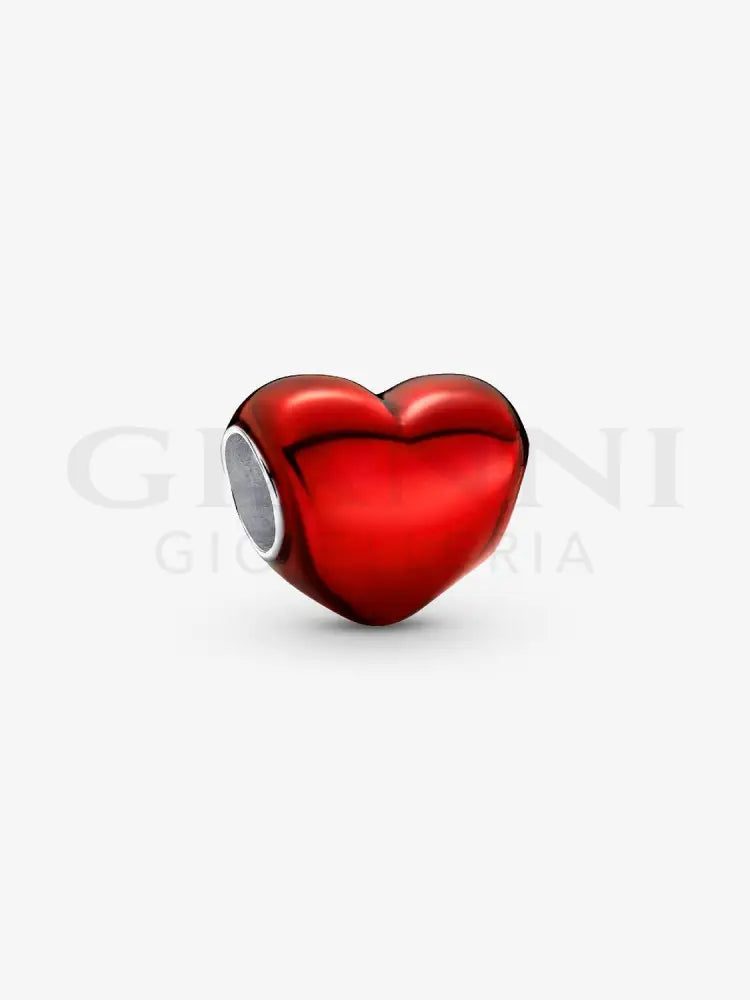 Charm Pandora - Cuore Metallico Rosso Charm