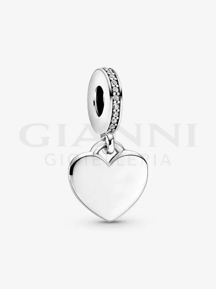 Charm Pandora - Cuore Pendente da incidere Charm