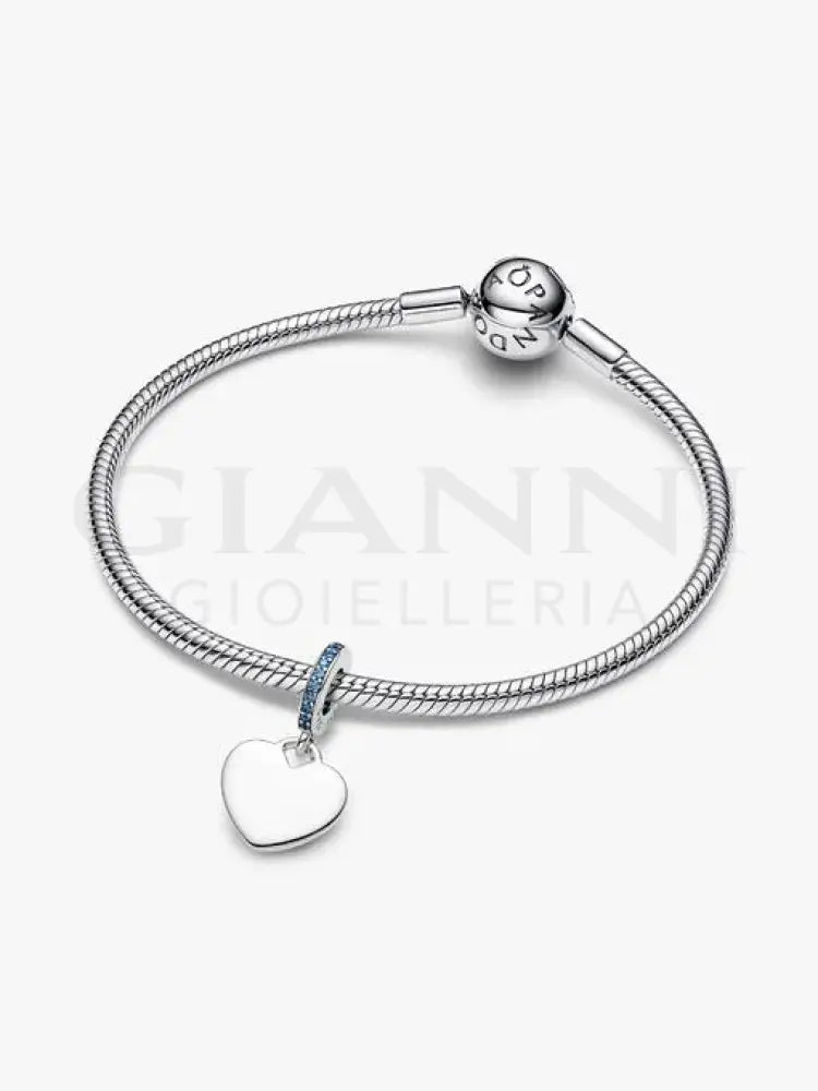 Charm Pandora - Cuore Pendente da incidere Charm