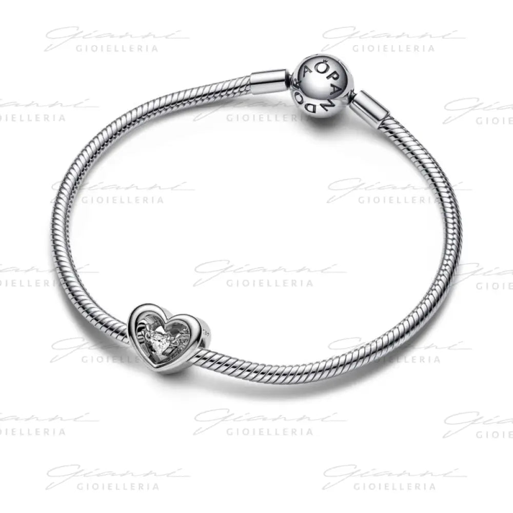 Charm Pandora - Cuore Splendente con Pietra Charm