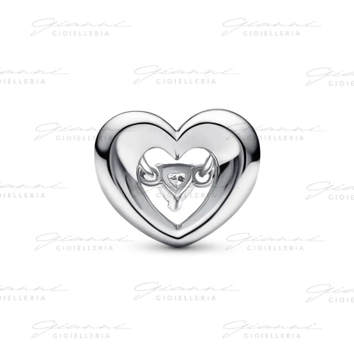 Charm Pandora - Cuore Splendente con Pietra Charm