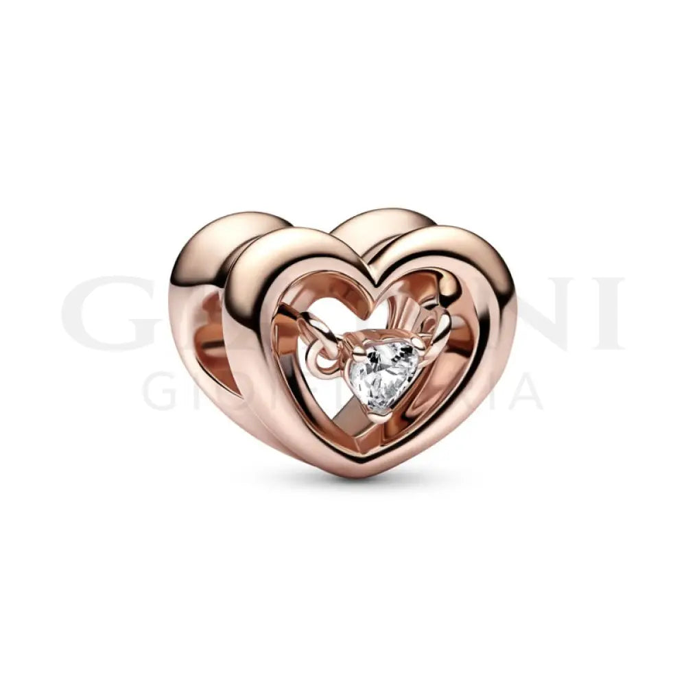 Charm Pandora - Cuore Splendente con Pietra Charm