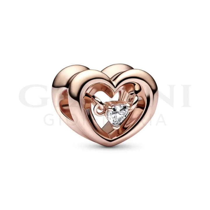 Charm Pandora - Cuore Splendente con Pietra Charm