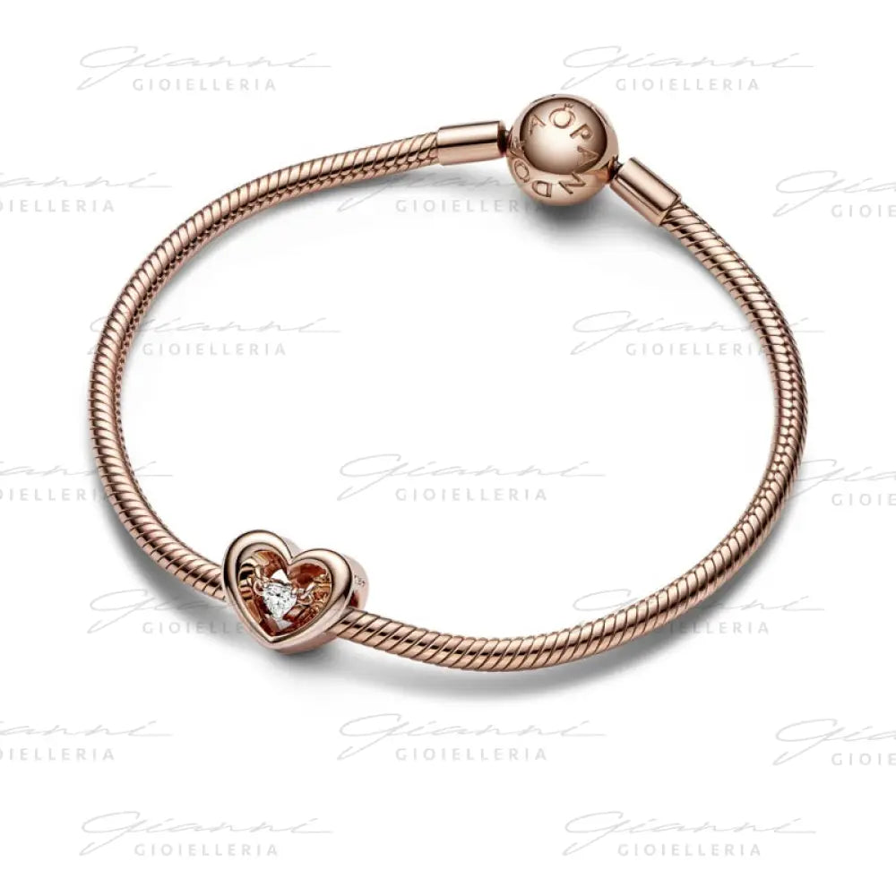 Charm Pandora - Cuore Splendente con Pietra Charm