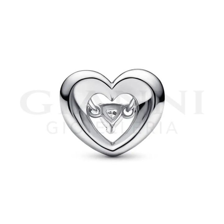 Charm Pandora - Cuore Splendente con Pietra Charm