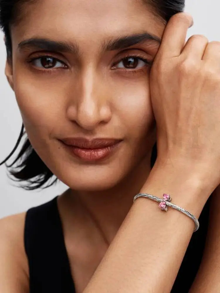 Charm Pandora - Fiocco Luminoso Rosa Charm