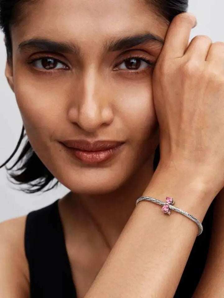 Charm Pandora - Fiocco Luminoso Rosa Charm