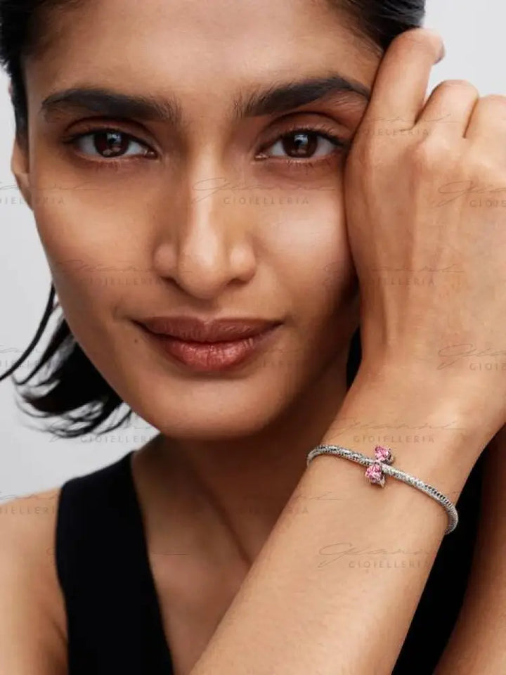 Charm Pandora - Fiocco Luminoso Rosa Charm