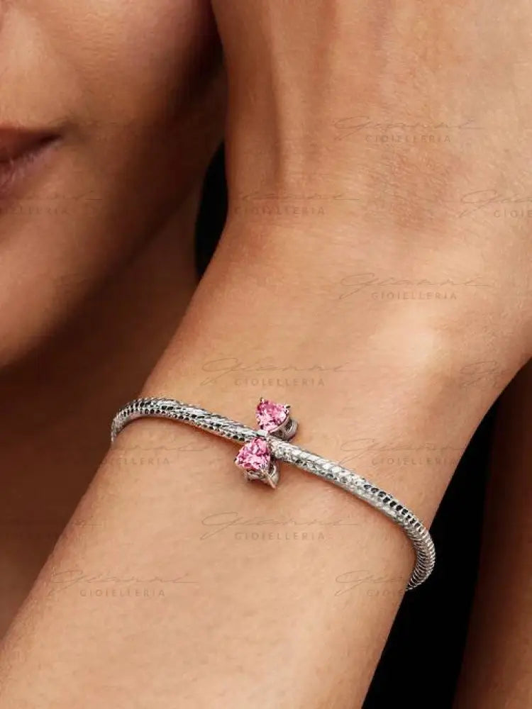 Charm Pandora - Fiocco Luminoso Rosa Charm