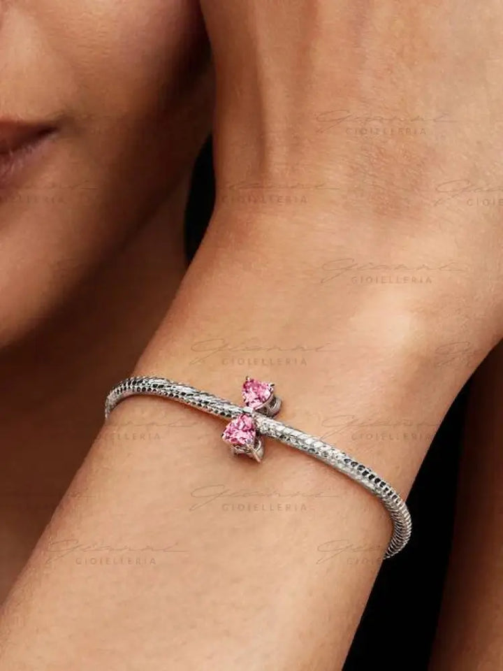 Charm Pandora - Fiocco Luminoso Rosa Charm