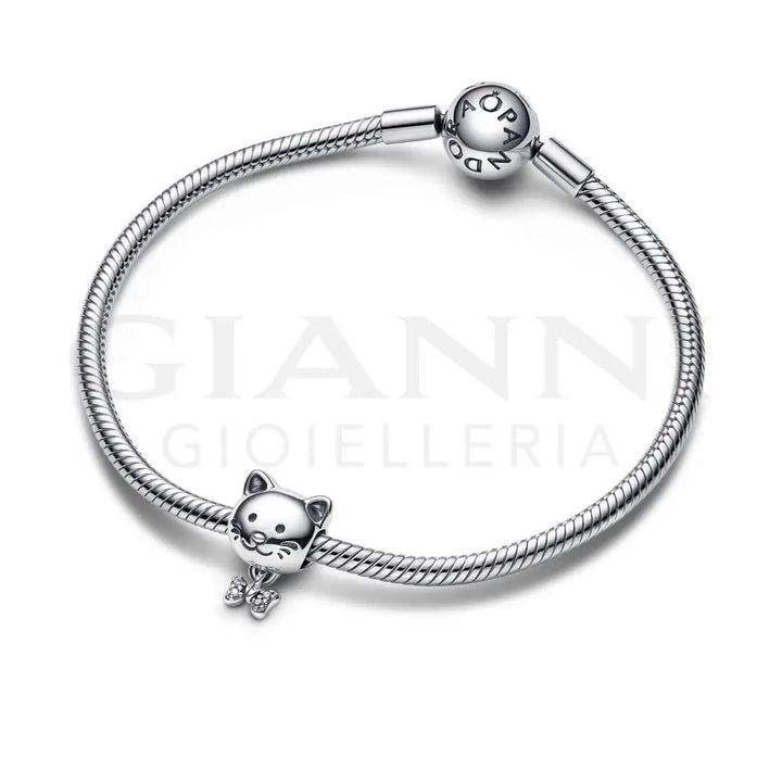 Charm Pandora - Gattino con Fiocco Charm