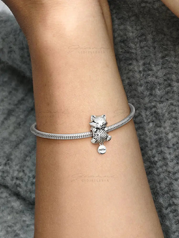 Charm Pandora - Gattino e Gomitolo Charm