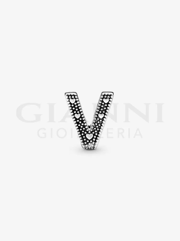 Charm Pandora - Lettera V Charm