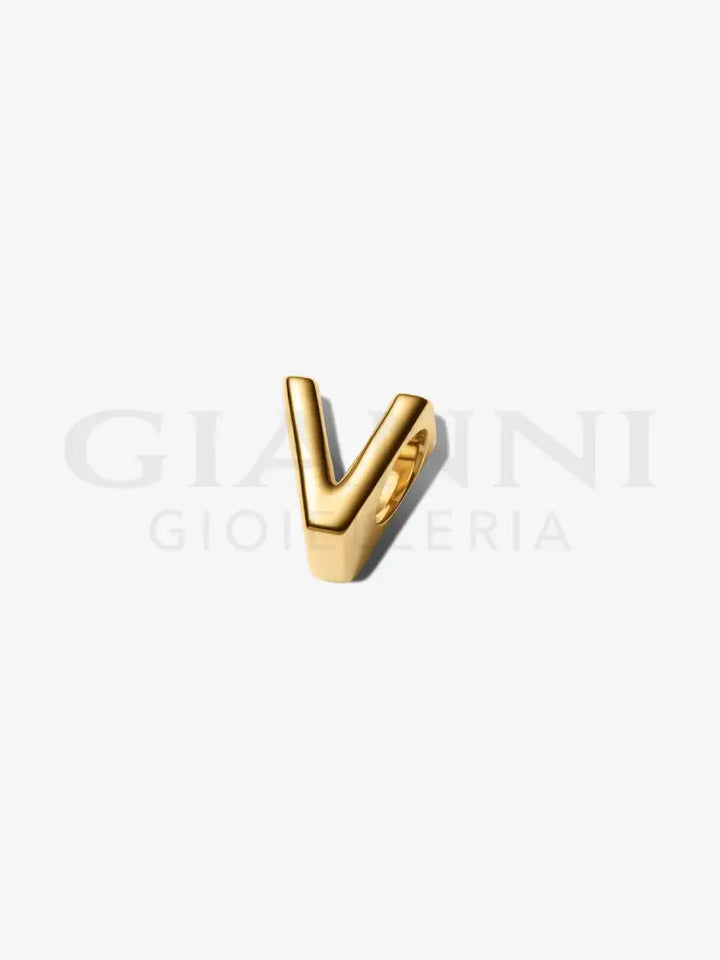 Charm Pandora - Lettera V piccola Charm