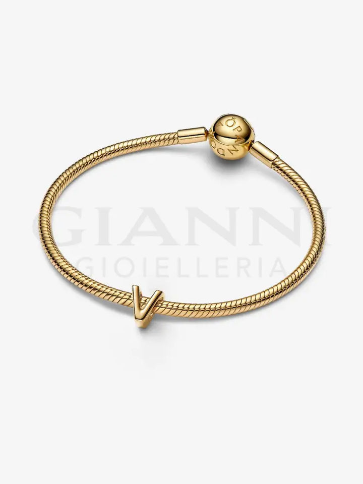 Charm Pandora - Lettera V piccola Charm