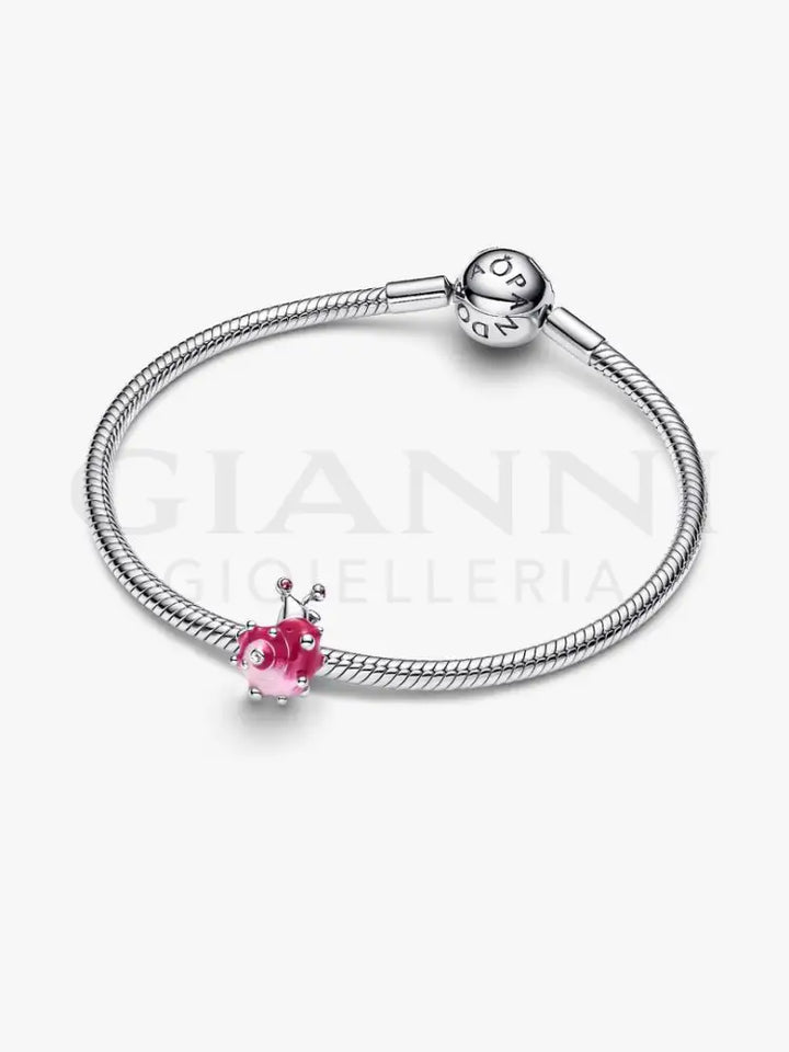 Charm Pandora - Lumaca Rosa - Charm