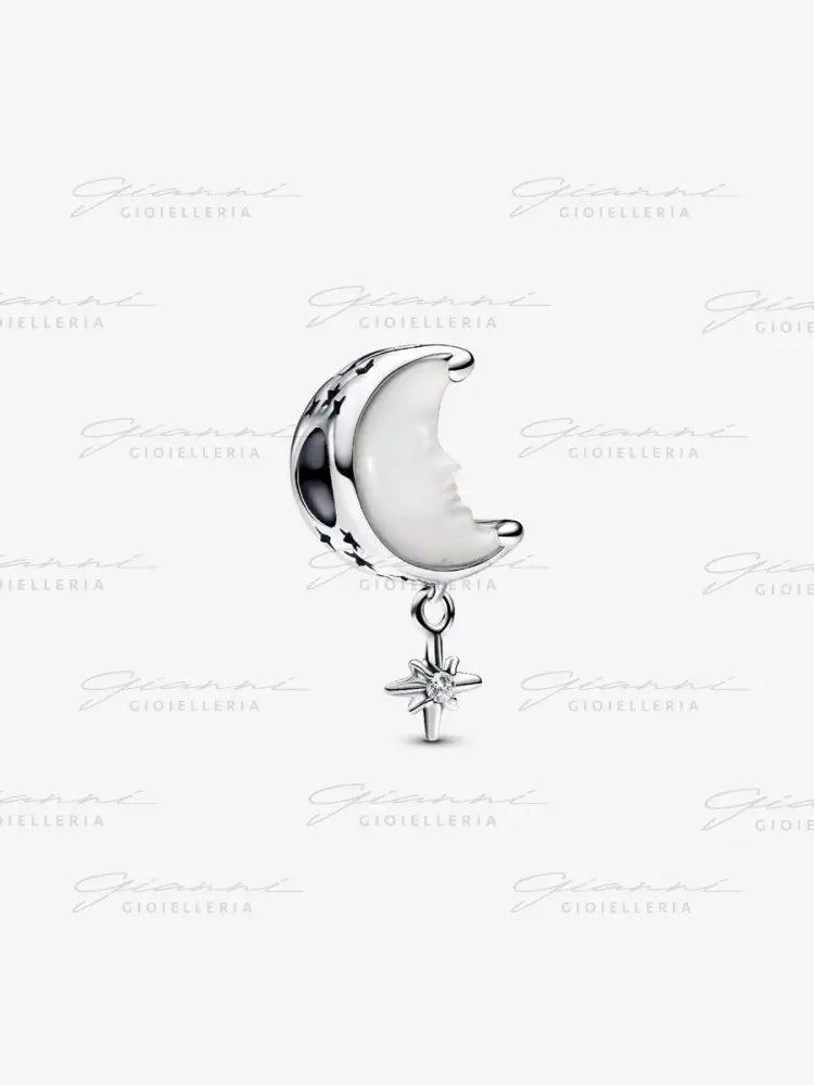 Charm Pandora - Luna e Stella Polare Charm
