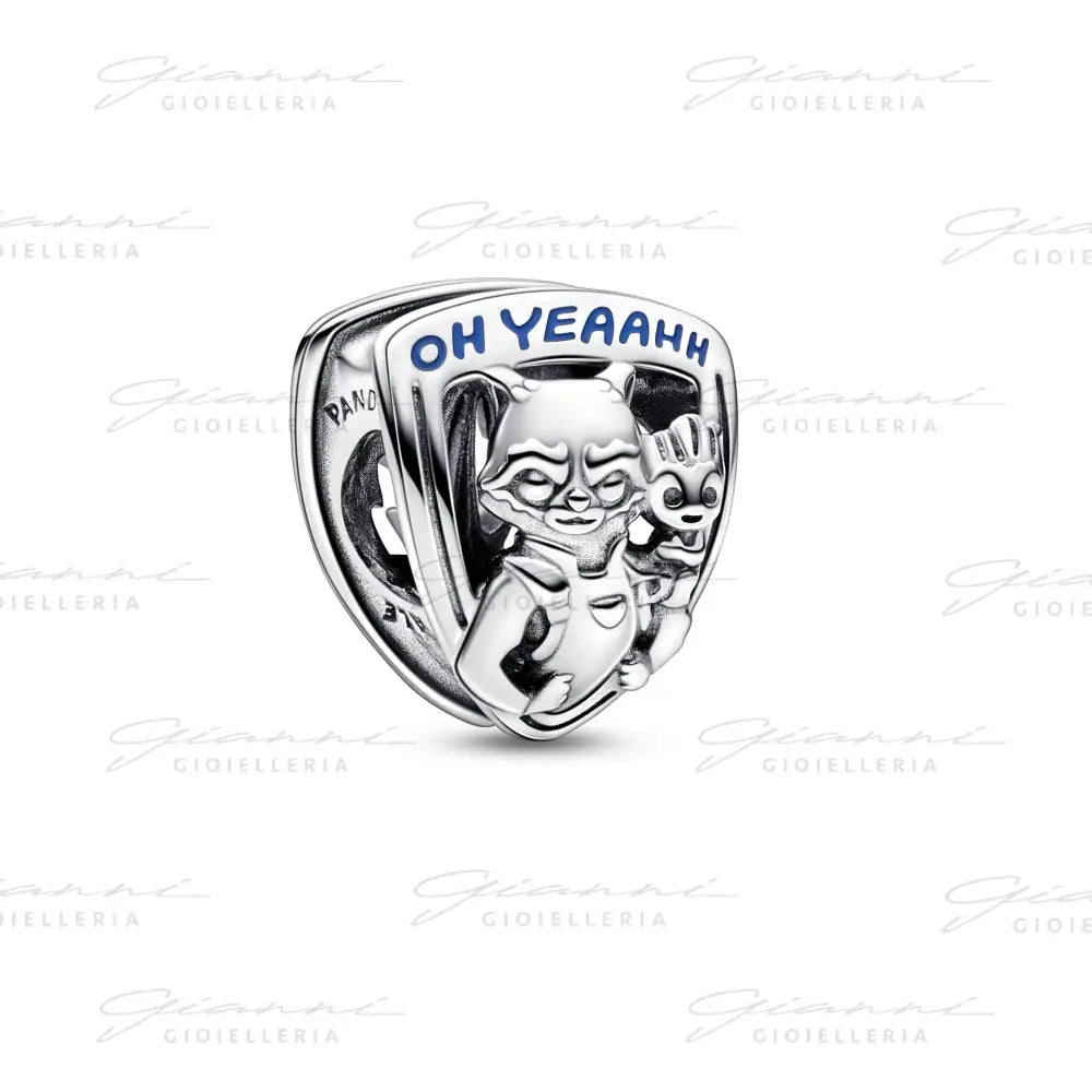 Charm Pandora Marvel Guardiani della Galassia Stemma Rocket Raccoon & Groot Charm