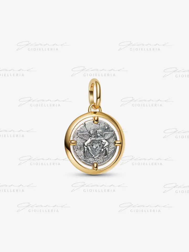 Charm Pandora - Medallion Cupido ’Amor Fati’ Charm