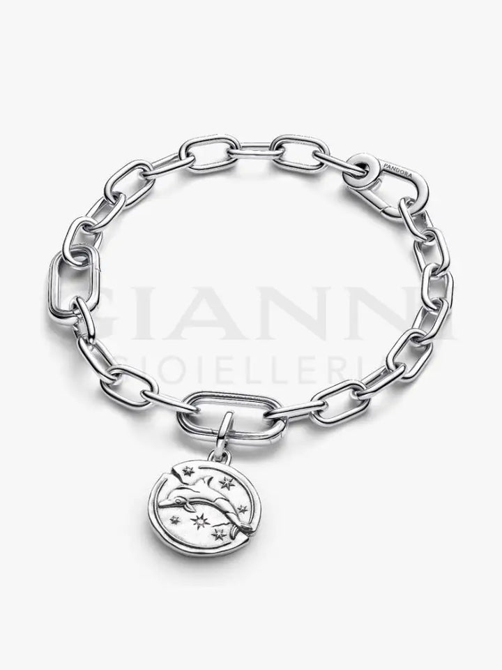 Charm Pandora - Medallion Delfino ’Audaces Fortuna Iuvat’ - Charm