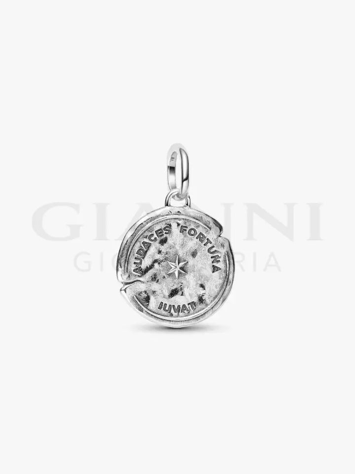 Charm Pandora - Medallion Delfino ’Audaces Fortuna Iuvat’ - Charm