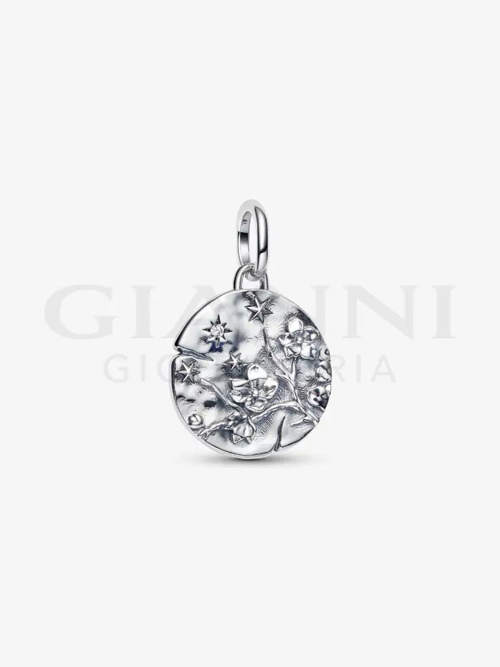 Charm Pandora - Medallion Fiore di Ciliegio ’Vivat Floreat’ Charm