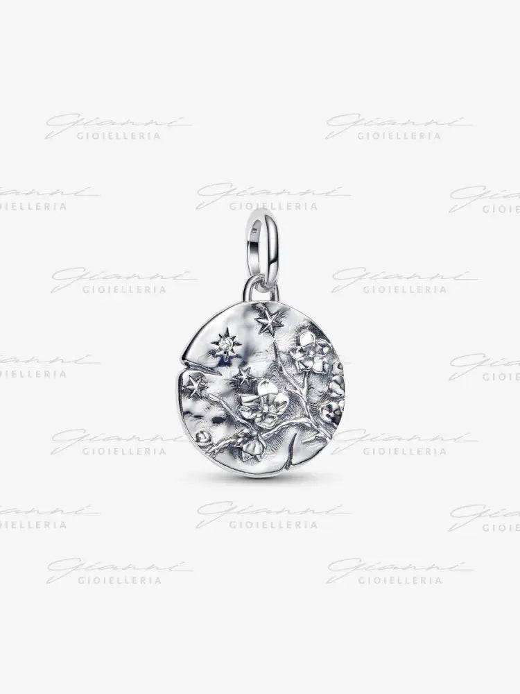 Charm Pandora - Medallion Fiore di Ciliegio ’Vivat Floreat’ Charm