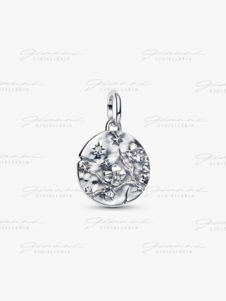 Charm Pandora - Medallion Fiore di Ciliegio ’Vivat Floreat’ Charm