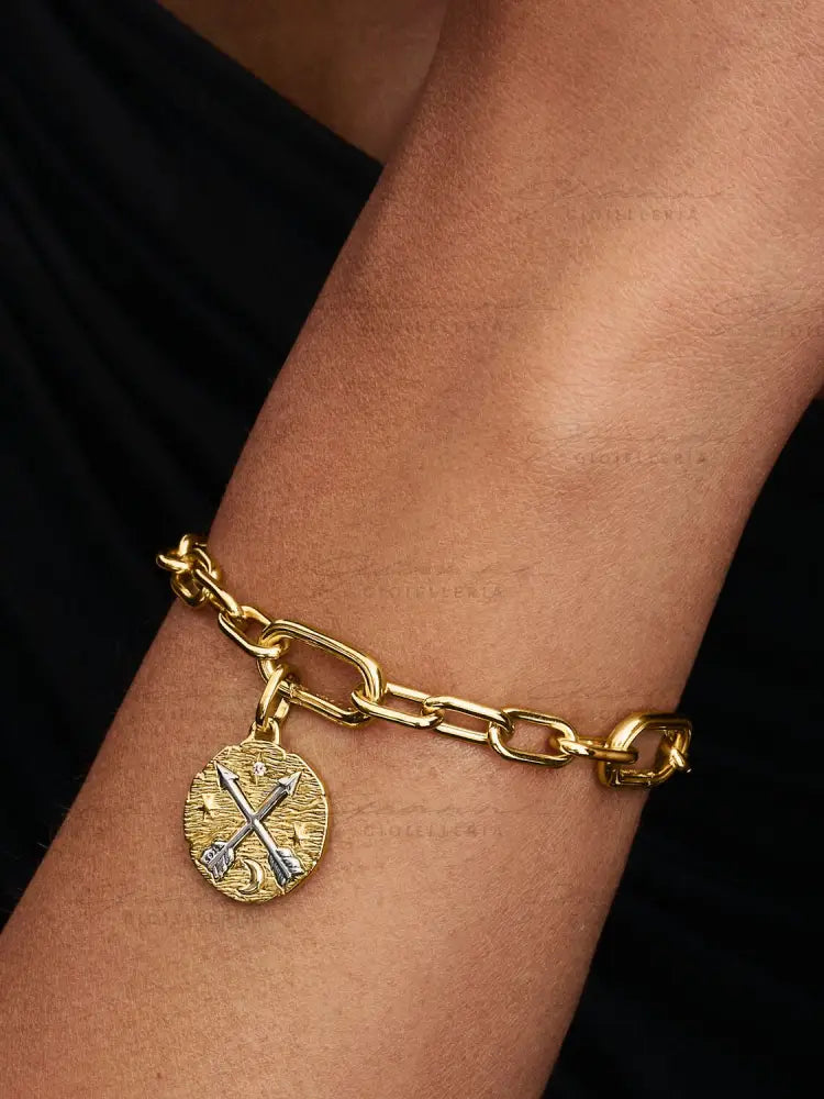Charm Pandora - Medallion Frecce ’Ad Meliora’ Charm