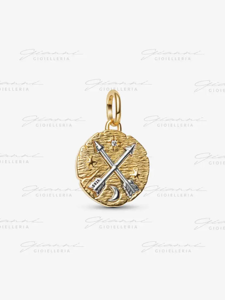 Charm Pandora - Medallion Frecce ’Ad Meliora’ Charm