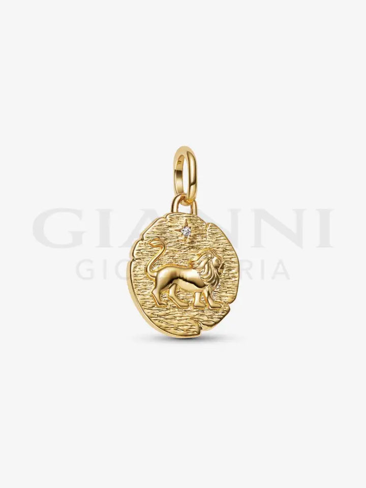 Charm Pandora - Medallion Leone ’Vita Veritas Virtus’ Charm
