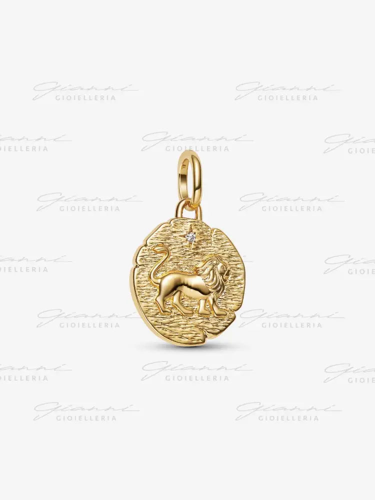 Charm Pandora - Medallion Leone ’Vita Veritas Virtus’ Charm